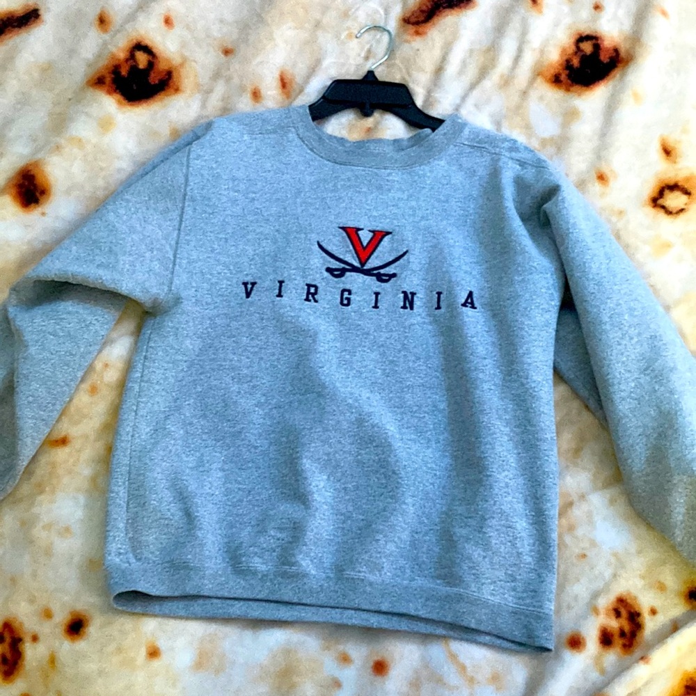 Gray Virginia Crewneck: Sweatshirt